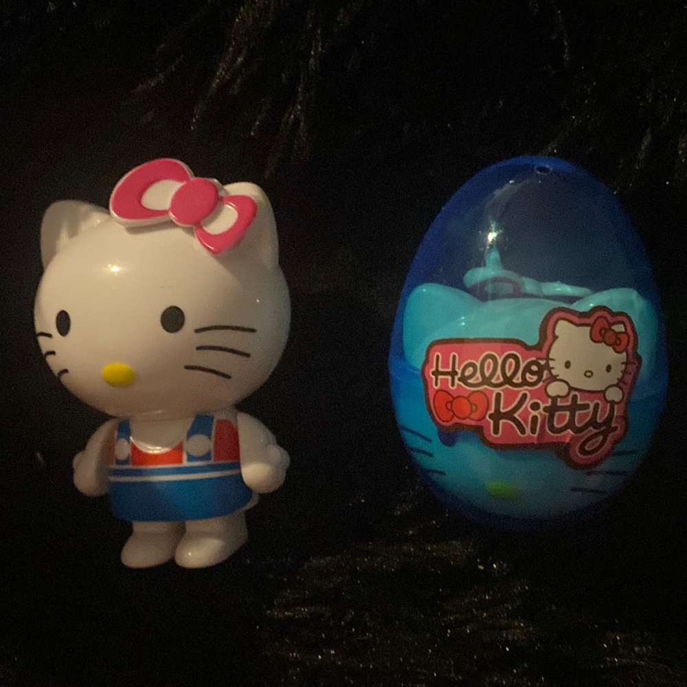 Hello Kitty pre filled Easter 🐣 egg stuffers with HK toy inside-Blue color